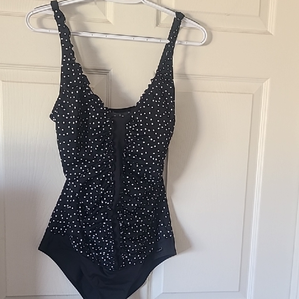 Black Polka Dot Swimsuit